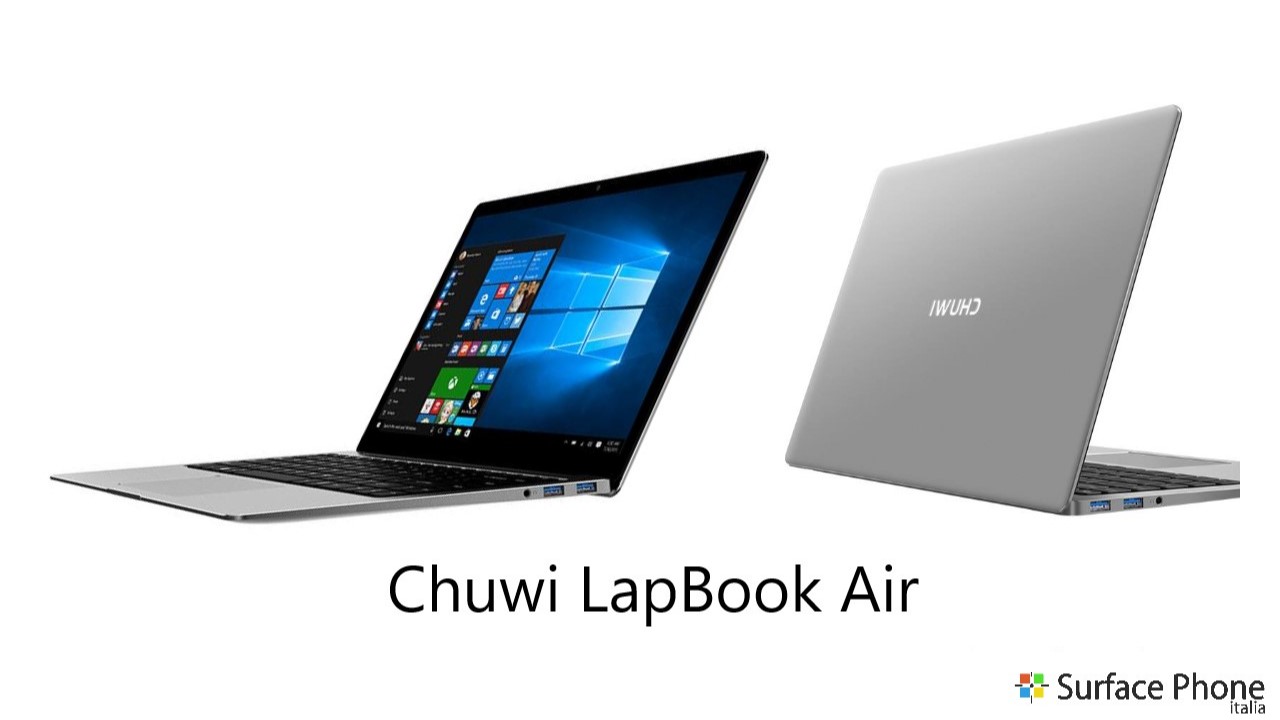 Chuwi LapBook Air: svelato il LapBook più sottile al mondo [Agg.1 Specifiche]