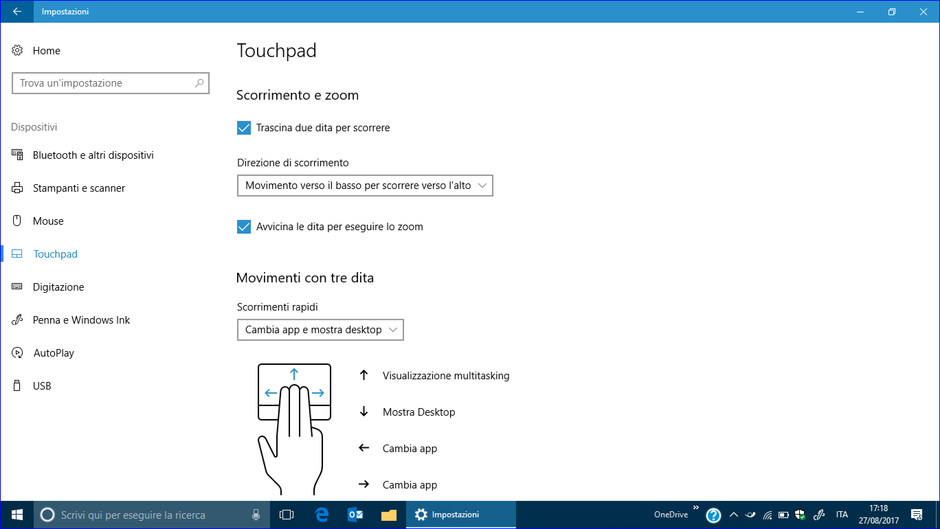 Come abilitare il Precision Touchpad sui portatili che non lo hanno