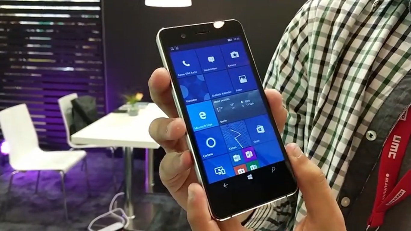 Un altro smartphone Windows 10 Mobile viene mostrato all’IFA di Berlino
